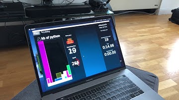 Tetris AI Bot 1 day later (Mac OS, Cultris 2)