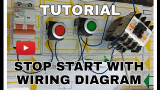 PAANO MAG WIRING  NG STOP START magnetic contactor control  with diagram