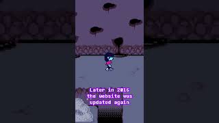 Deltarunes Website has existed since 2015?!?! #deltarune #undertale #shorts