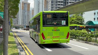 SMRT Buses Zhongtong LCK6126EVG N12 [SG3501P] on Feeder 920 departing Bus Stop 44639