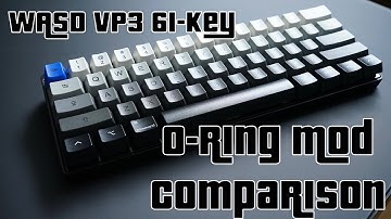 WASD VP3 61-key Cherry MX Brown O-Ring Comparison