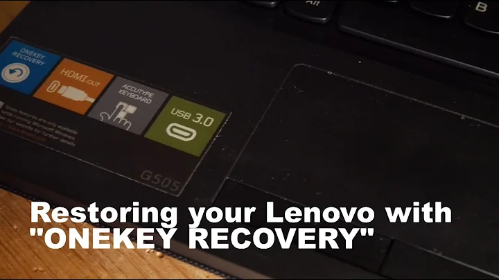 Lenovo OneKey Recovery - How To Recover Windows (Lenovo G505)