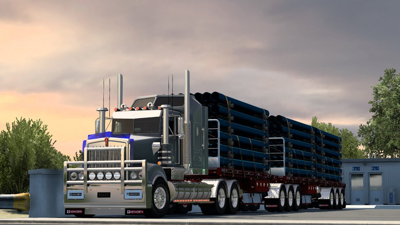 American Truck Simulator Kenworth T950 - YouTube