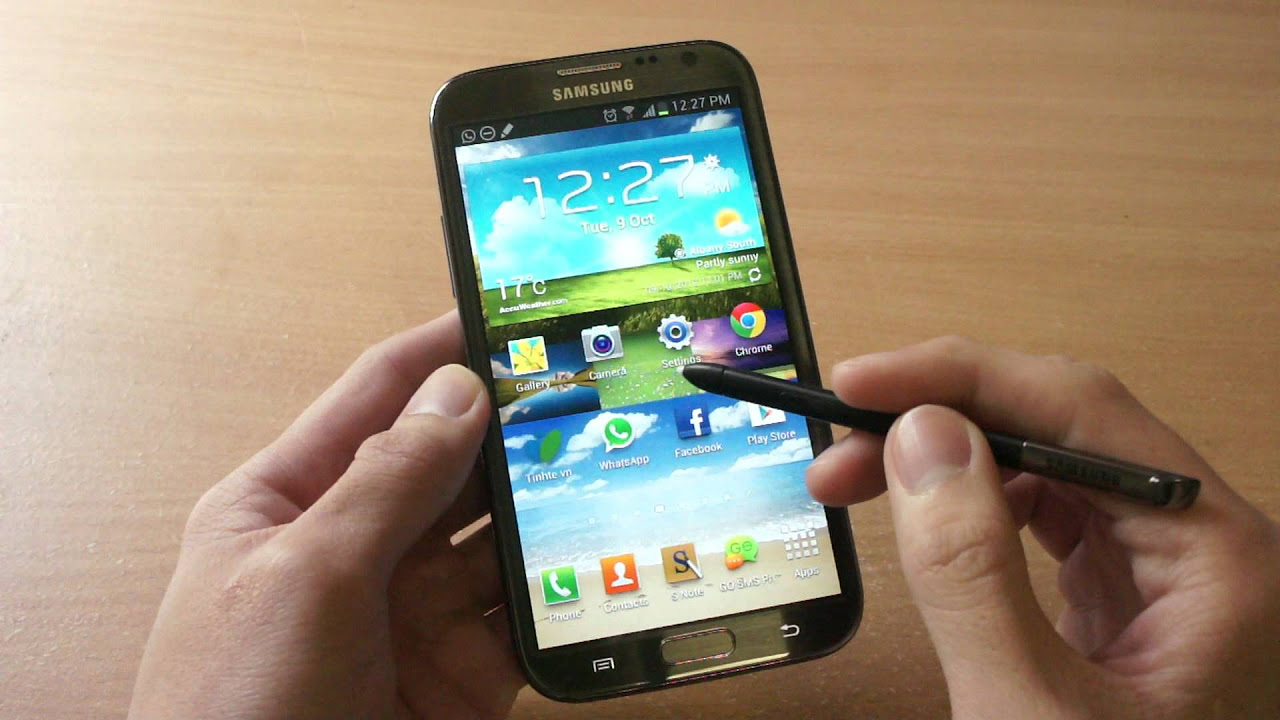 ซัมซุง กาแล็คซี่ โน๊ต 2 2022 Tính năng trên Galaxy Note 2