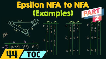 Conversion of Epsilon NFA to NFA - Examples (Part 2)