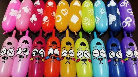 MIXING SLIME WITH FUNNY BALLOONS AND GLITTER ! SATISFYING ASMR SLIME BOOM VIDEOS #46