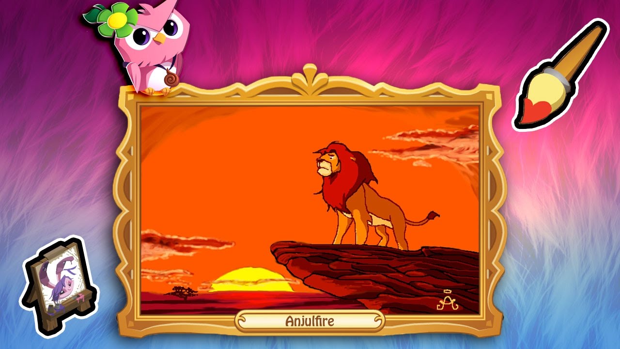 Animal Jam Masterpiece Speedpaint Lion King YouTube