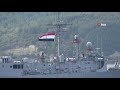 الجيش المصرى في اسطنبول السفن العسكرية المصرية مضيق البوسفور في تركيا  السيسي يرعب اردوغان