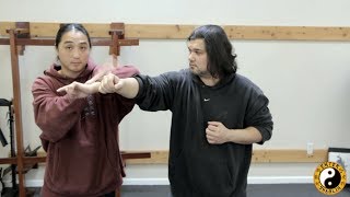 Wing Chun Mook Yan Jong  Complex Training Technique (Wooden Dummy Drill)