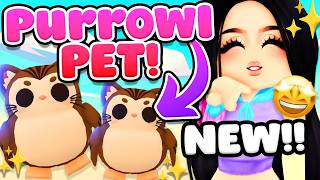 How To Get The Purrowl Pet New Update Adopt Me