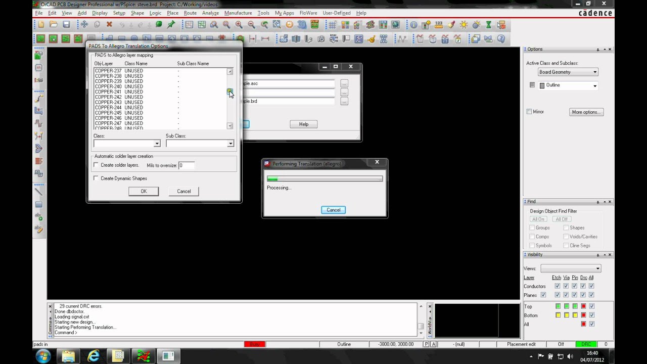 OrCAD Allegro How-To Import PADS into Cadence PCB editor Tutorial - YouTube