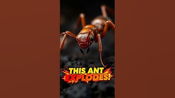 BOOM💥 This ANT EXPLODES! 😱 #shorts #animalfacts Colobopsis