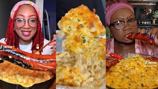 MAC N CHEESE AND SAUSAGE MUKBANG VIRAL TIKTOK FOOD COMPILATION 