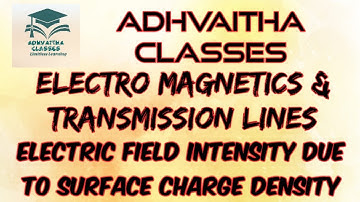 Electric Field Intensity due to Surface charge Density| EMTL| #ECEGATE IES #UGCNETElectronics