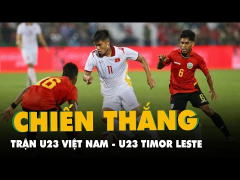 Video Ghi 2 bàn vào lưới U23 Timor Leste, U23 Việt Nam giành... - youtube