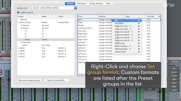 Pro Tools Tech Tip — Custom Groups