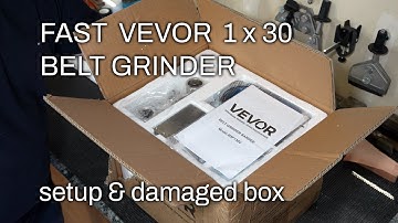 [4k] Snelle Vevor 1x30 bandslijpmachine-opstelling
