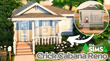 I renovated Crick Cabana using only the Base Game🌿The Sims 4 Speed Build