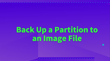 Back Up a Partition to an Image File