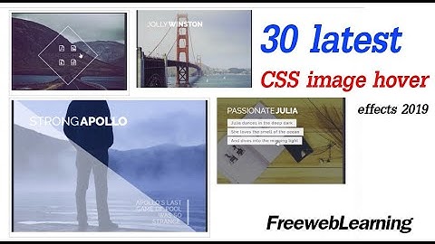 30 latest CSS image hover effects 2019, with source code.Project#14