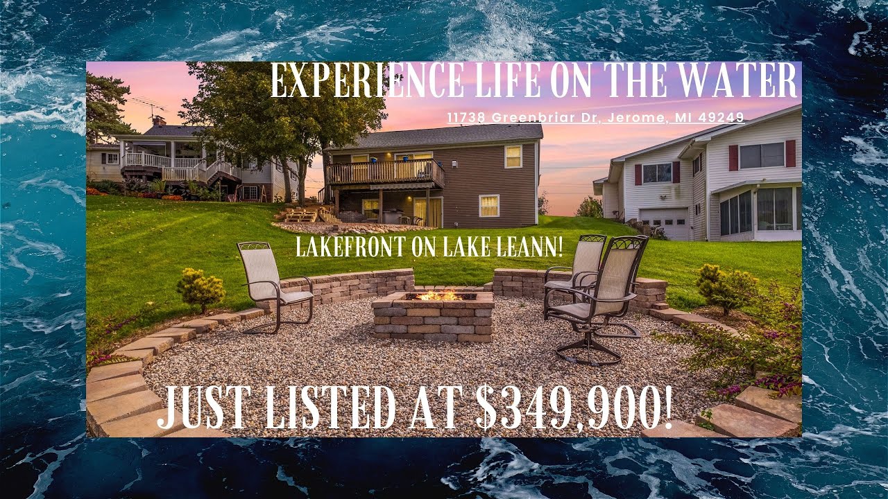 New Lakefront Listing on AllSport, Lake Leann in the Irish Hills! YouTube