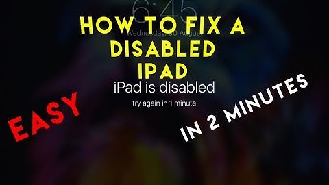 How to fix a disabled iPad or iPhone without iTunes