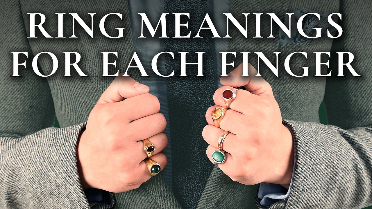 Ring finger on wearing men middle 