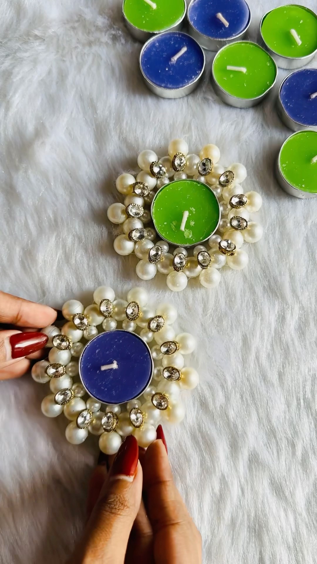 DIY Tealight Holder? #crafteraditi #diwalicraft #tealightcandleholder #diy #shorts @CrafterAditi