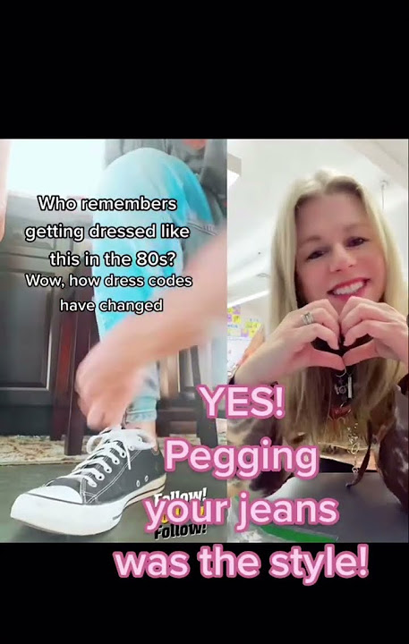 80s pegged jeans! Wow has time changed! #fashion #80s