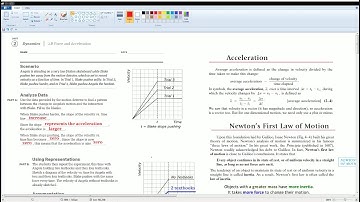 AP Physics Workbook 2.B Force and Acceleration