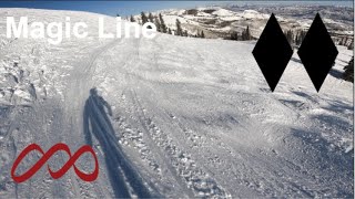 Skiing Magic Line Park City (Feb 23, 2024)