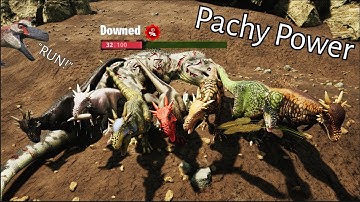 WHOLE LOTTA PACHYS vs Mixpacks (Rex, 2 Titan, Spino, Hatz, 2 Stego, Cera, 2 Sarco) - Path of Titans