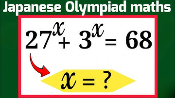 Japanese | Can you solve This? | Maths Olympiad Exponential problem | math olympiad