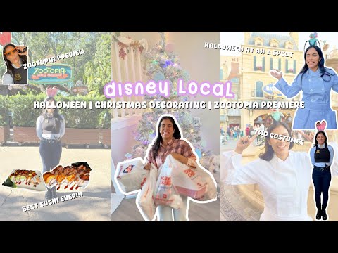 Disney Local| Hobby lobby Haul + Disney Halloween Day! 🎄🎃 Zootopia Show Preview + Decorating My Home