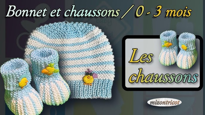 TRICOT] Chaussettes pour BÉBÉ / 0-4 MOIS 🐑 