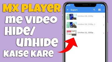 Mx player me video hide/unhide kaise kare without any third party application in hindi 2020