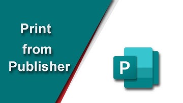 How to print from Publisher