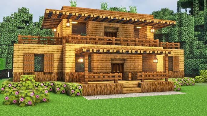 Tutoriais Minecraft: Como Construir uma Casa Rustica 