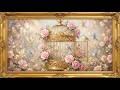4K Dreamy Vintage Birdcage & Spring Birds Painting | Pink Roses | Frame TV Art | TV Screensaver