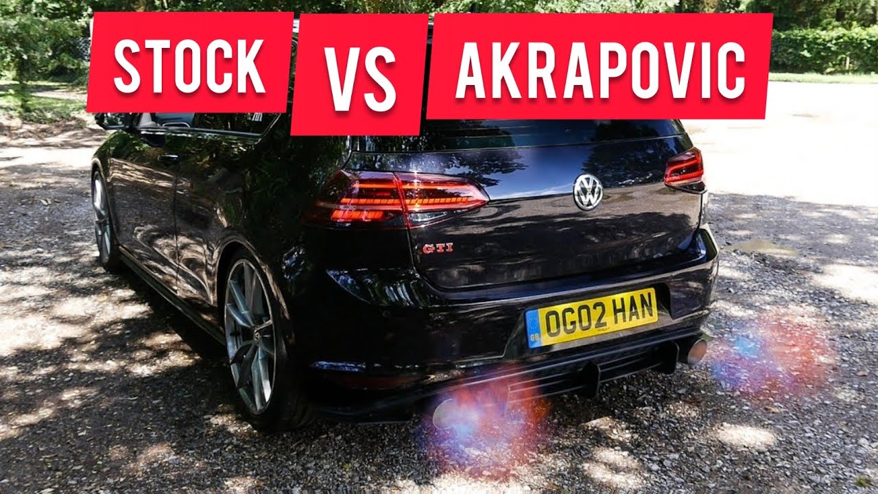 volkswagen stock 2022 Update Volkswagen Golf 7 GTI Stock VS Akrapovic Exhaust Sounds