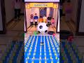 Hallway Bowling Challenge with Giant Balls and a Tire! #homefun #indooractivities #trending #viral