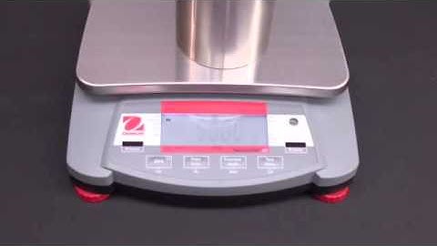 OHAUS Navigator® Training   Operations  Span Calibration