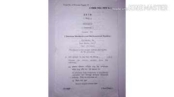 B.Sc 4th sem Physics(General) question paper of DU