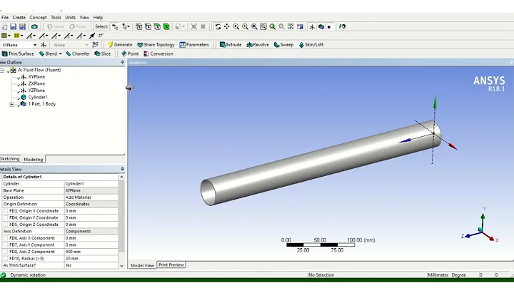 Creating fluid domain inside the hollow pipe in Ansys #ansys #ansysfluent #ansystutorial