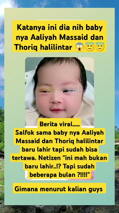 ini dia baby nya Aaliyah Massaid dan Thoriq halilintar sudah bisa tertawa #shorts #fyp