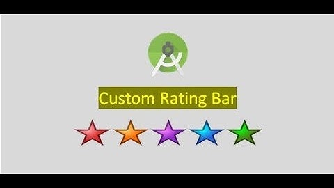 Custom RatingBar in android