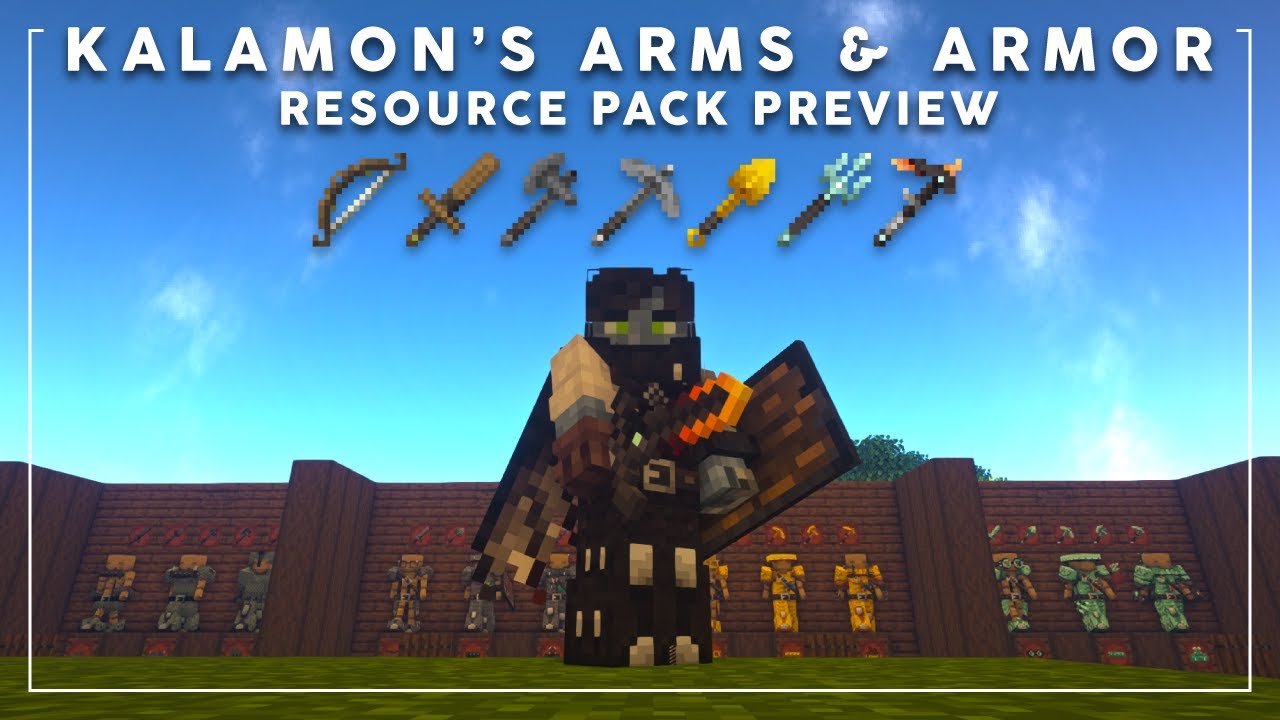 My Minecraft Resource Pack Preview: Kal's Arms & Armor for Java (v1.0