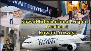 Airport Tour !Terminal 4 Kuwait Airways| Kuwait International Airport 🇰🇼! Anwar Dil Se#Teluguvlogs