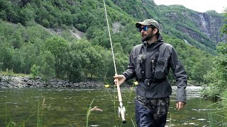 Laksefiske / Salmonfishing i Frafjord, Rogaland