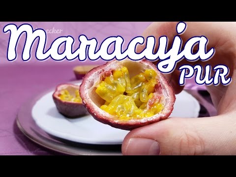 Maracuja pur essen - Wie schmeckt die Passionsfrucht?